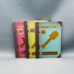 Minecraft Handbook Lot: Hardback Essential,Paperback  Construction, and Combat